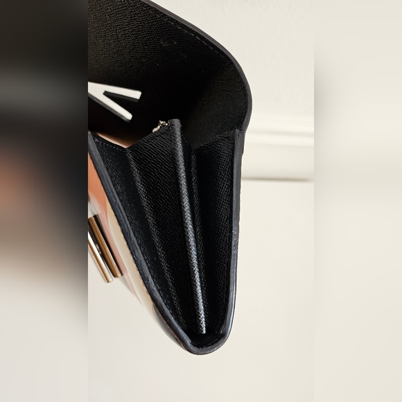 Louis Vuitton Leather & Reverse Monogram Twist Lock Long Wallet - Picture 7 of 11